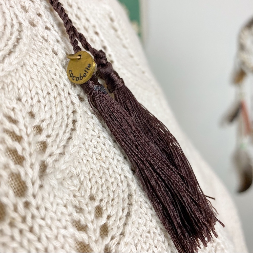Cocobelle Anthropologie Stella Beaded Tassel Tie Choker Headband - Picture 5 of 14